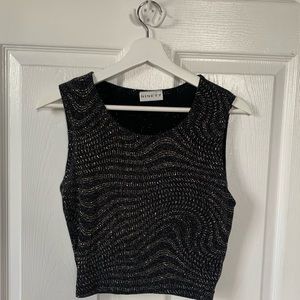 Cropped Sparkly Top